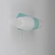 Wilhelm Wagenfeld Bauhaus Turquoise Double Sconce Wall Light, Germany, 1950