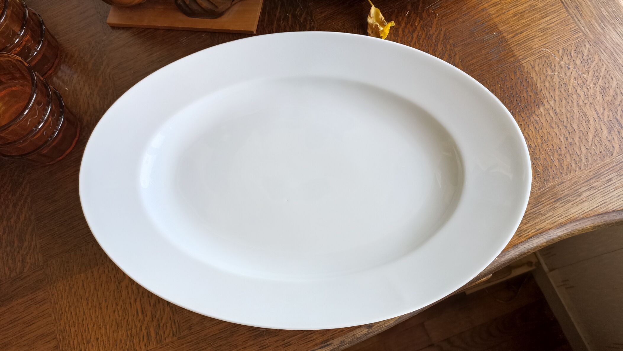 Oval serving dish in Limoges porcelain - Chastagner