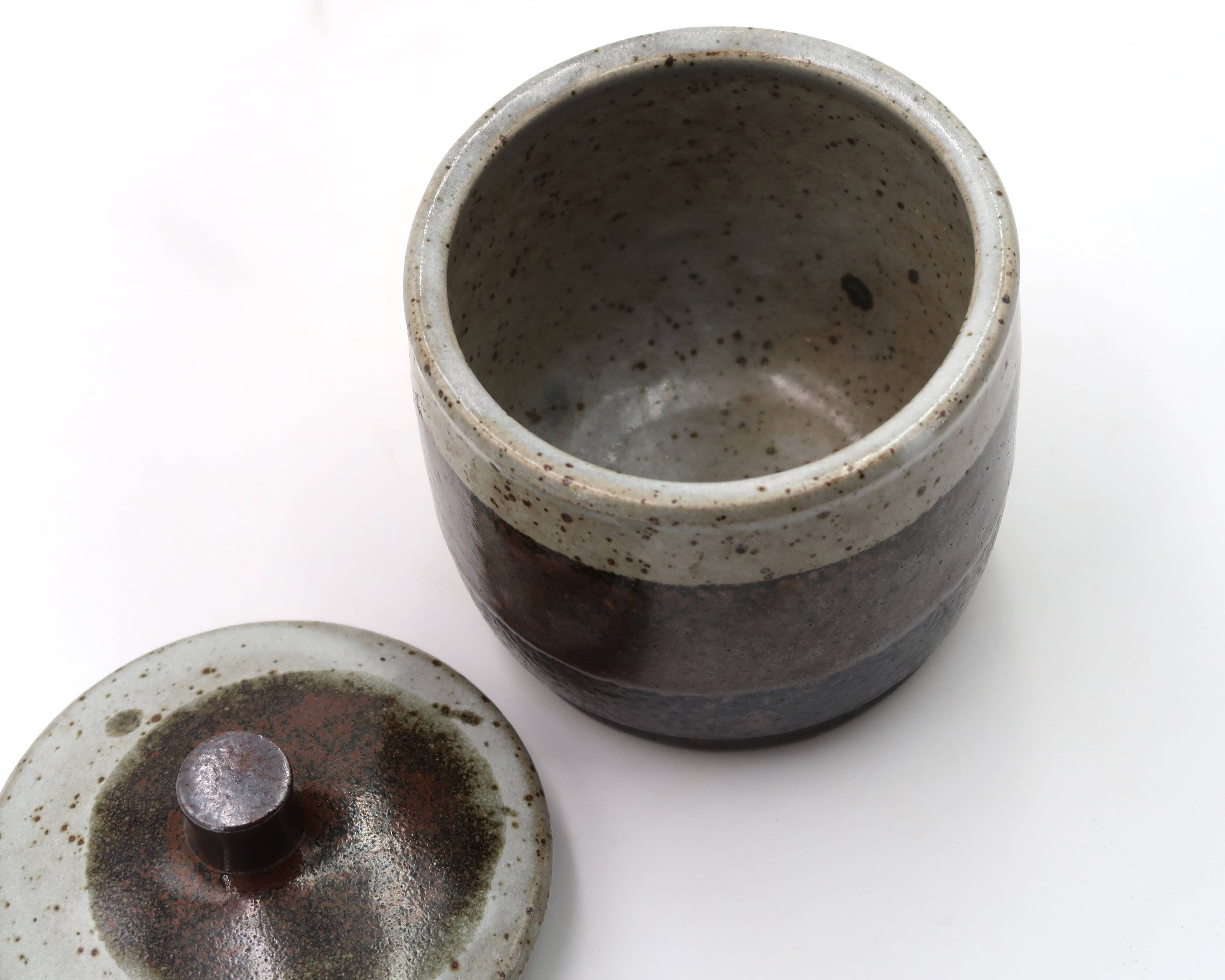 Ceramic tobacco jar by Uwe Krause, 1970s