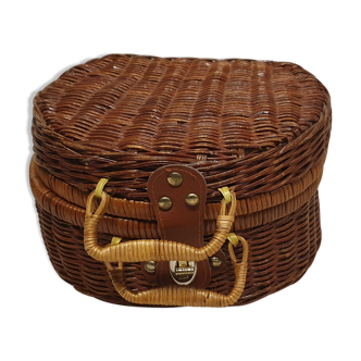 Rattan suitcase