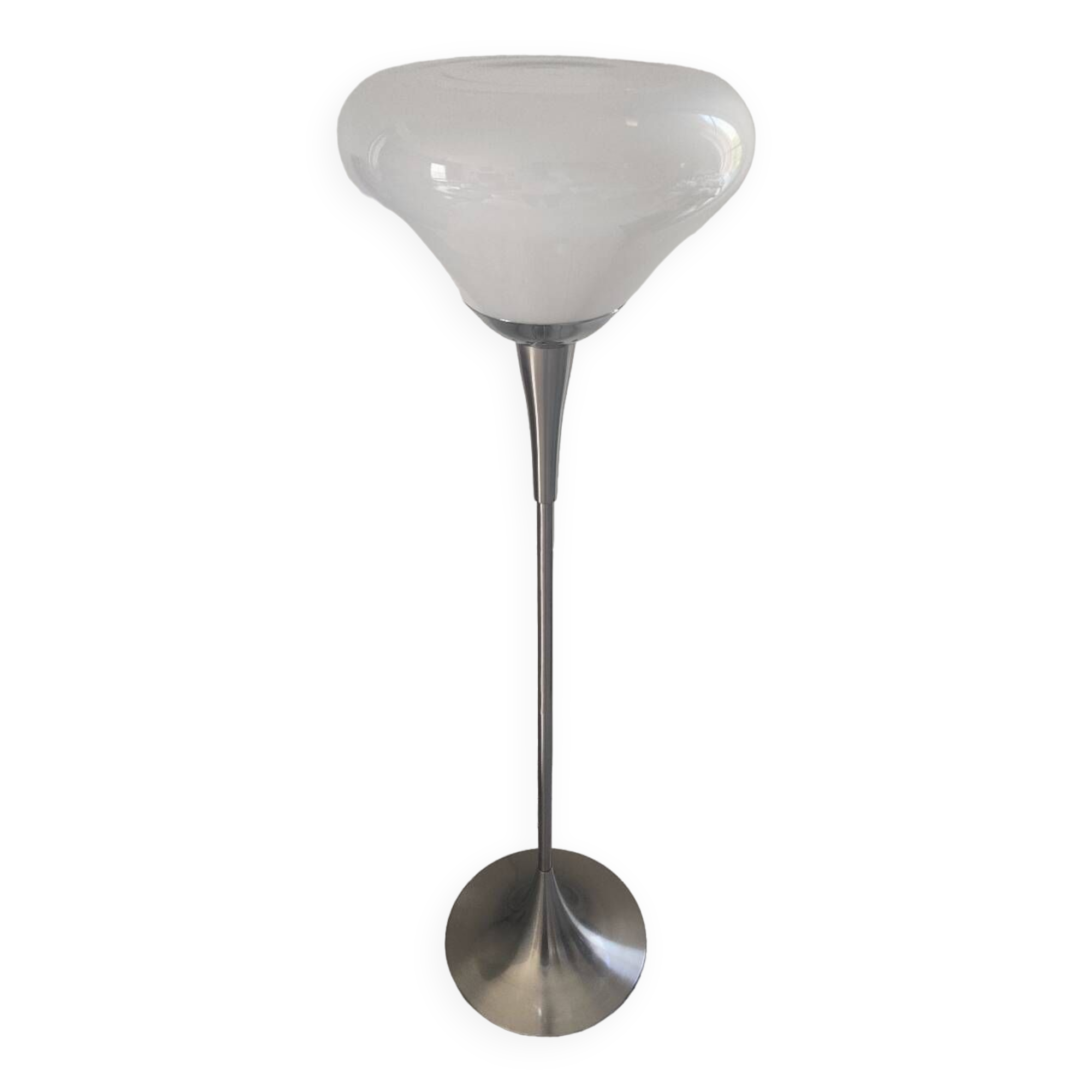 Pair of Italian floor lamps 1980 Murano glass