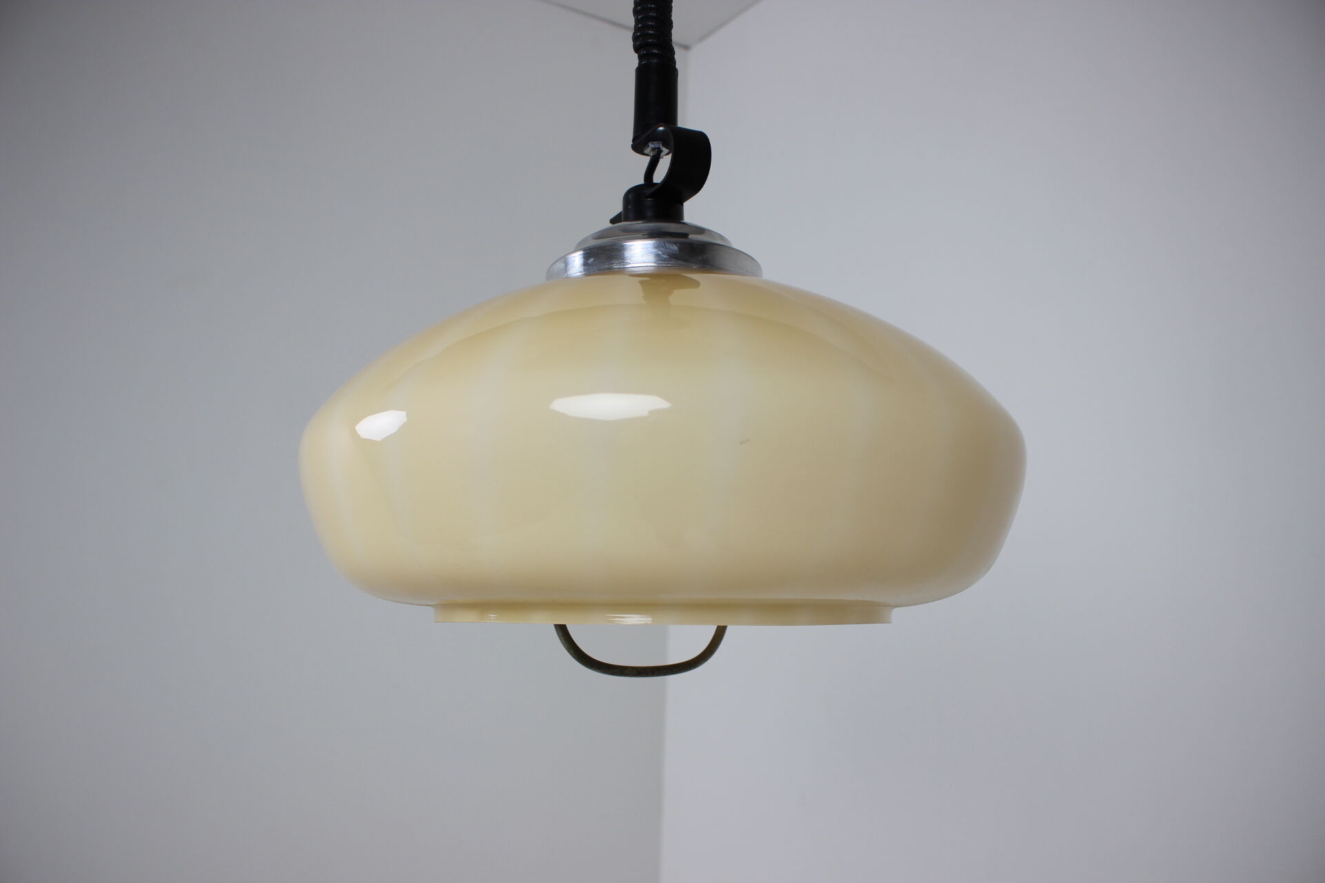 Mid-century glass pendant, 1970's