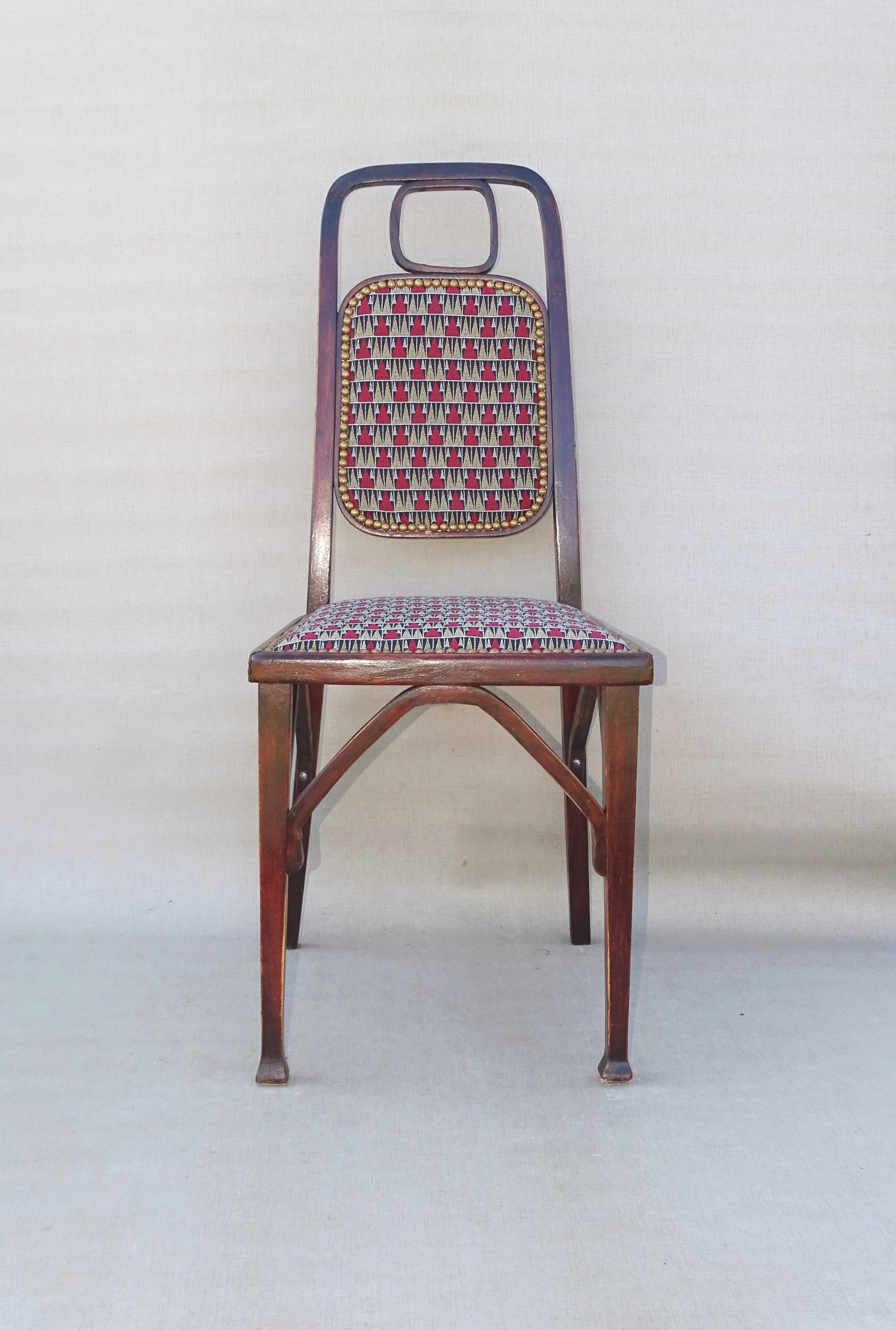 2 chaises et 1 fauteuil Secession Viennoise, 1910-1914
