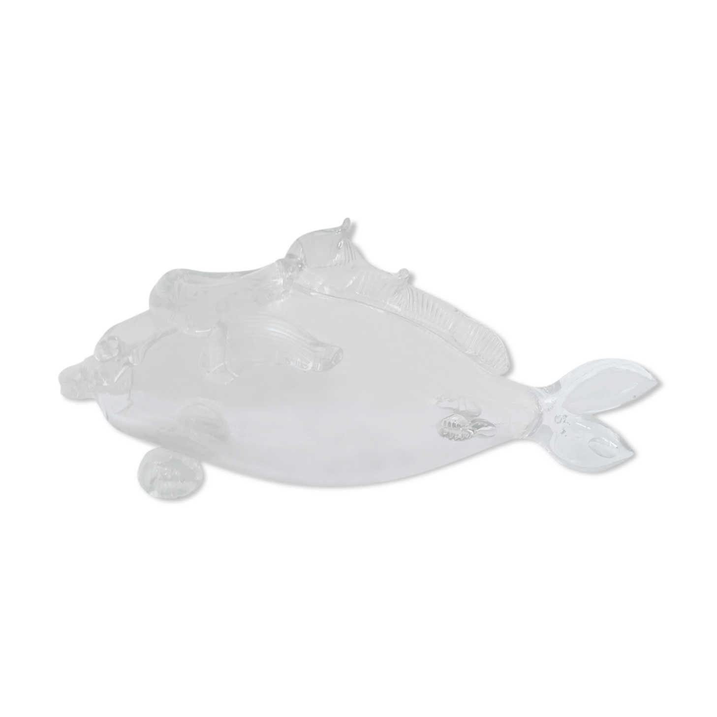 Ancient vase shape fish glass