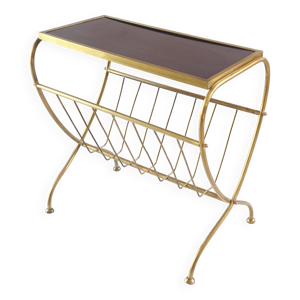 Porte-revues laiton tablette