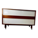 Vintage wooden shop counter on wheels