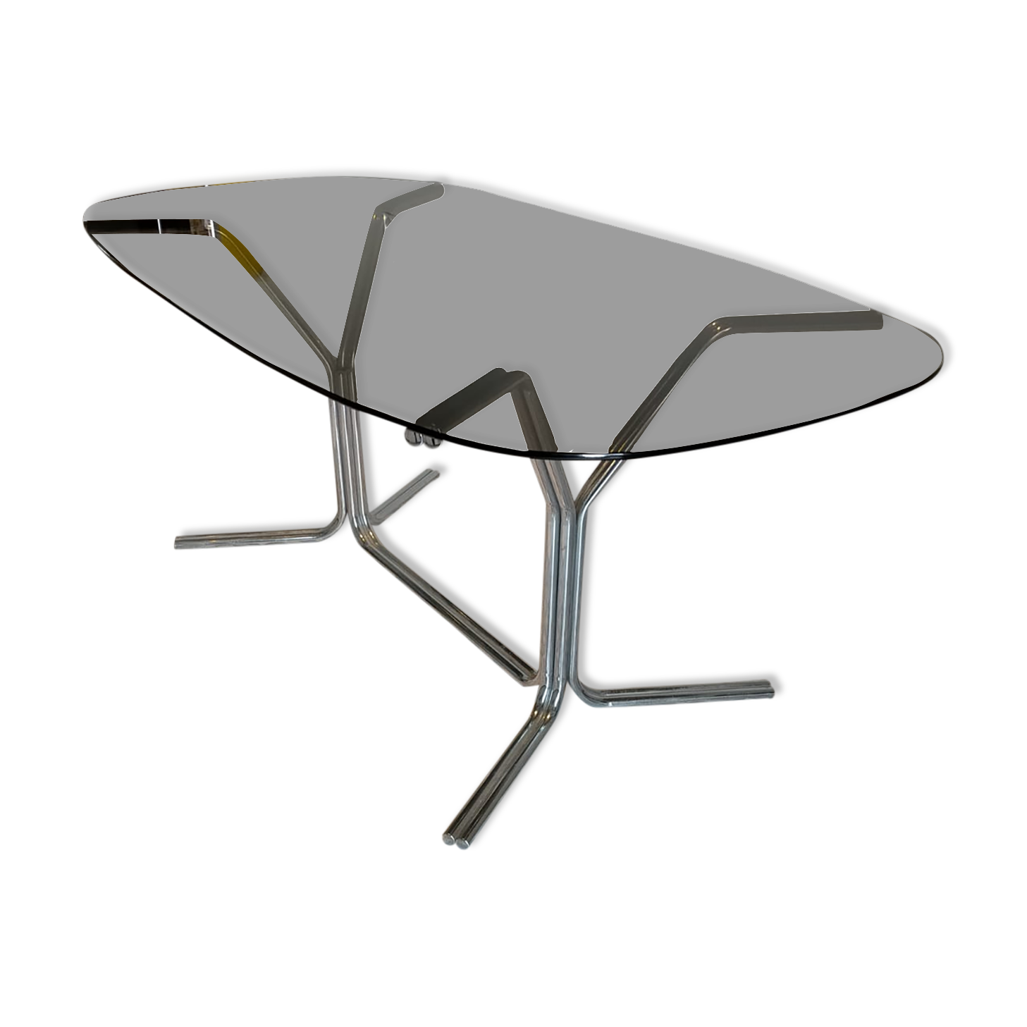 Vintage design glass table