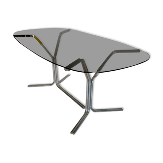 Vintage design glass table