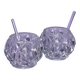 Set - 2 pieces salt shakers with crystal spoon
