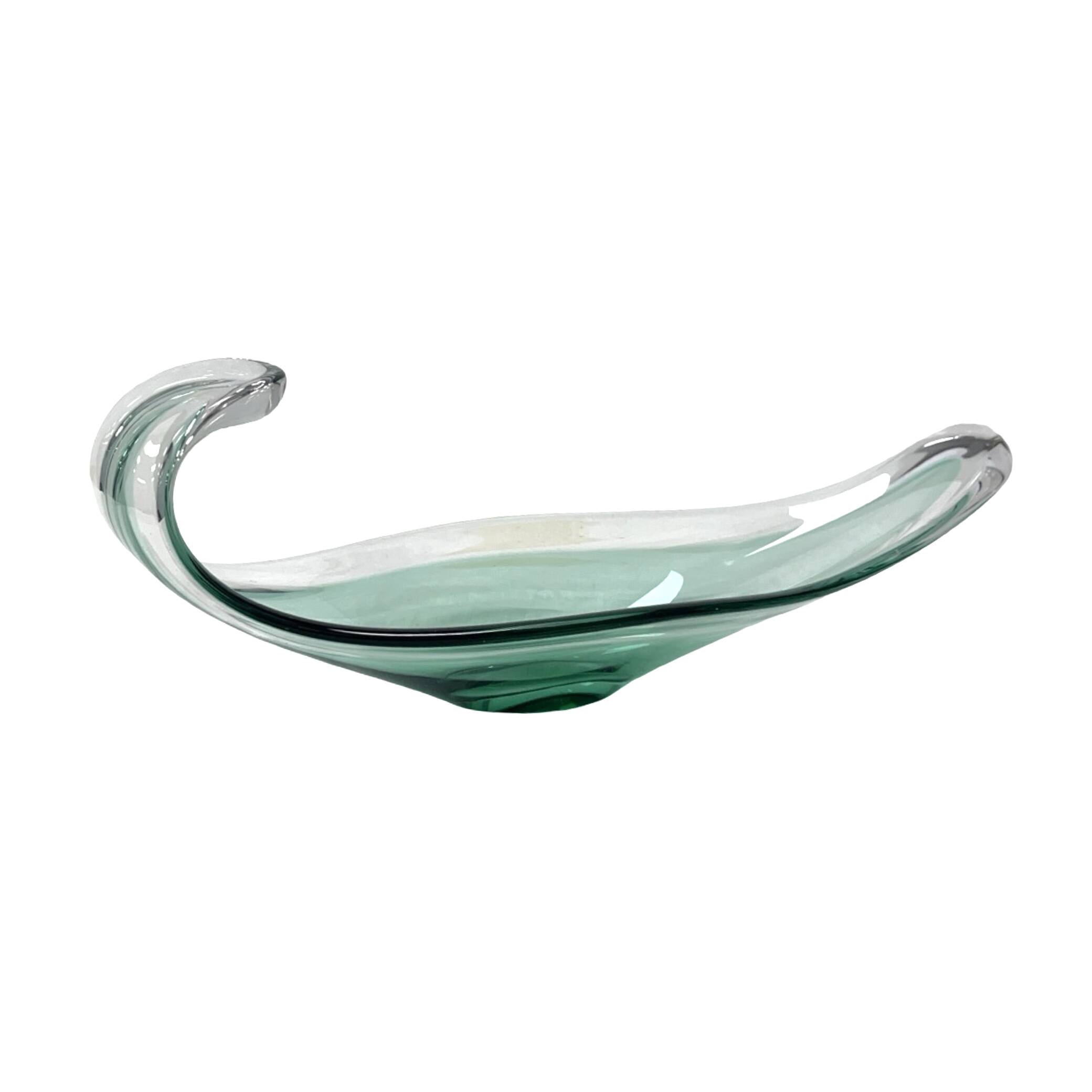 Plat en verre de Murano, Italie années 1960