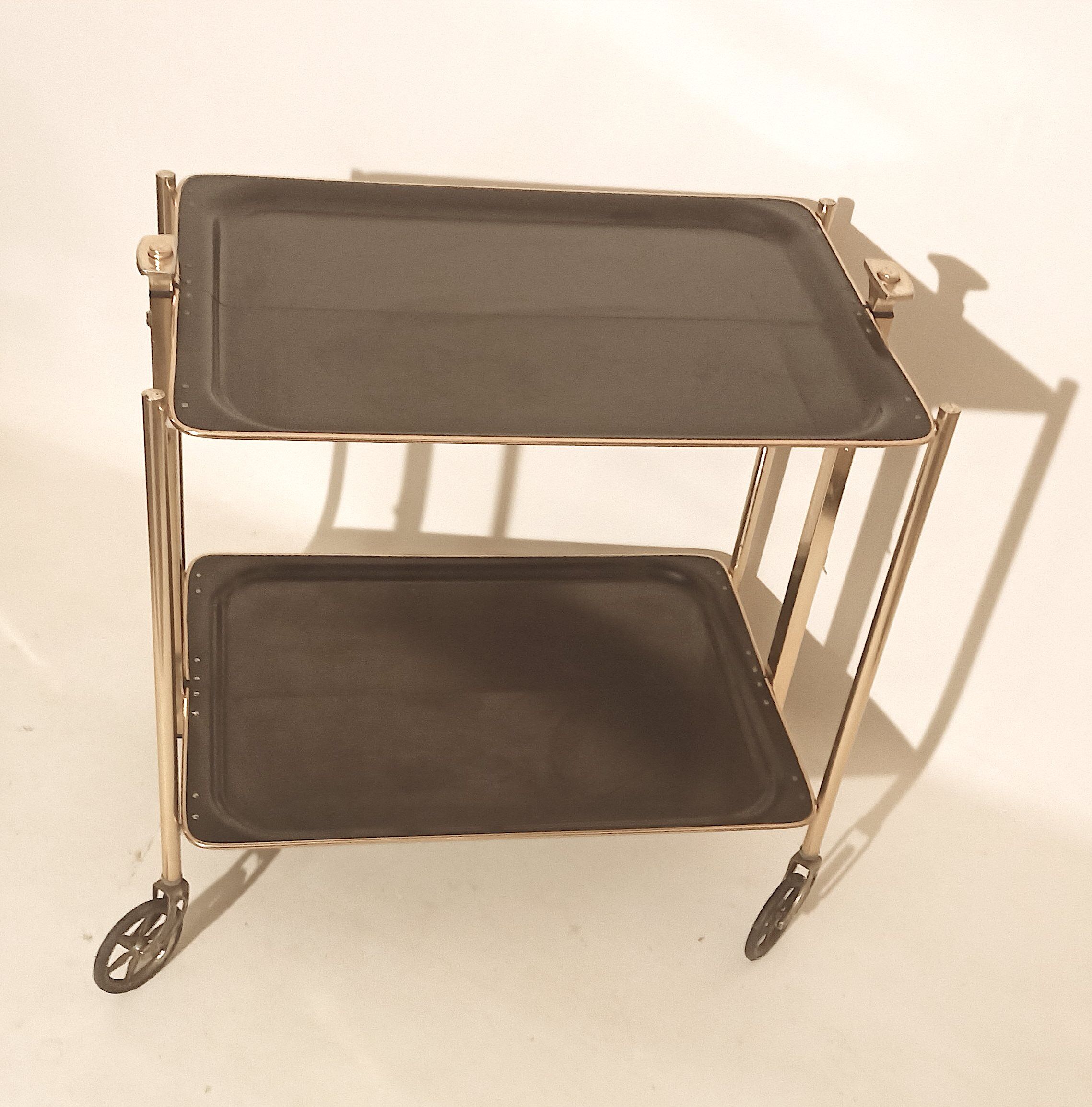 Foldable black foldable rolling service 50s