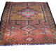 Tapis kurde vintage, 110 x 95 cm