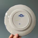 Series of 9 Creil Montereau plates, Flora model