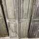 Trio of shutters louvers patina blue gray