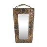 Miroir céramiques Vallauris non signé Argonautes La Roue 31,5x16cm
