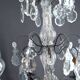 Important bronze chandelier, Baccarat crystal, Louis XV style, 1900.