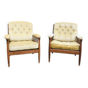 Paire de fauteuils scandinaves