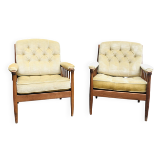 Pair of scandinavian armchairs