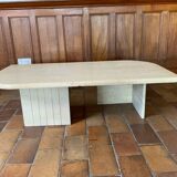 Travertine coffee table