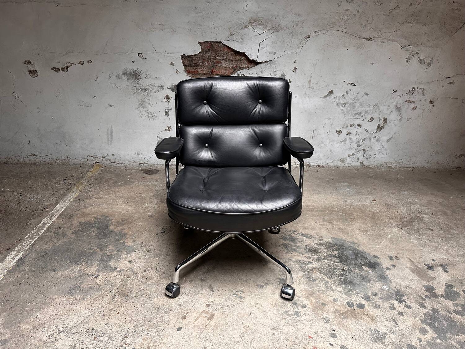 Vintage bureaustoel Herman Miller lobby chair