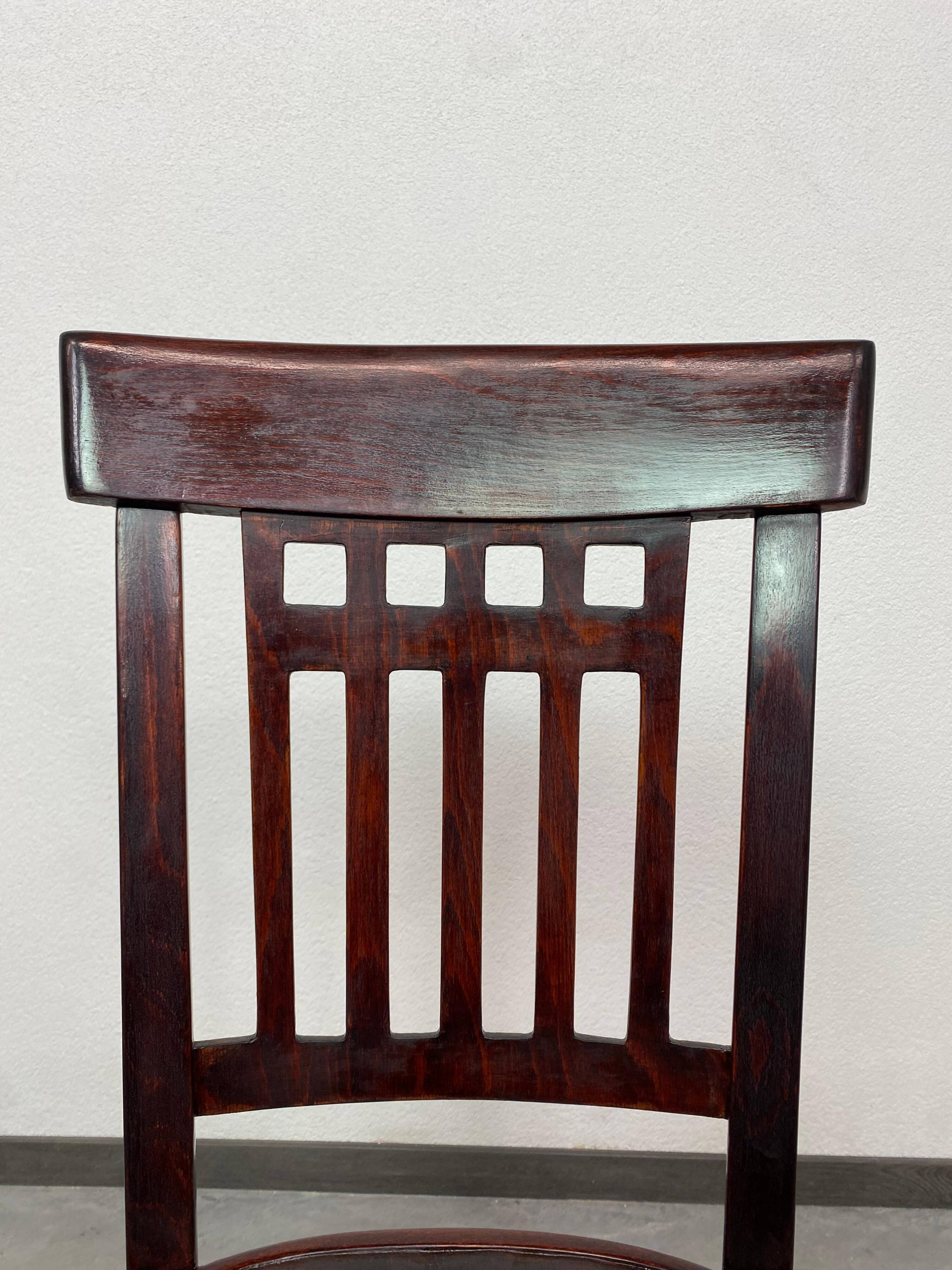 Rare dining chair no. 234 by Otto Wagner for J&J Kohn