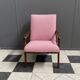 Pink arm chair by Jiri jiroutek 1960s reupholstered in boucle pink