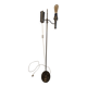 19th Century reading floor lamp - Wild & Wessel burner in solid brass
