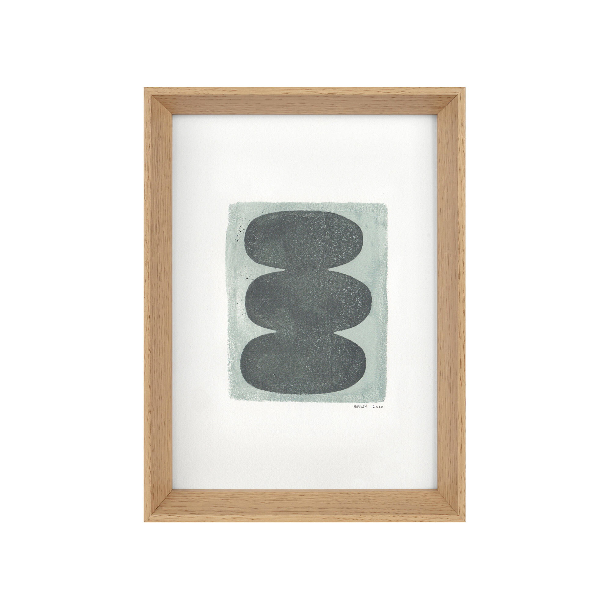 Painting on paper, abstract illustration