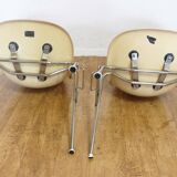 Pair of Herman Miller chairs model DSS 1960 fiberglass