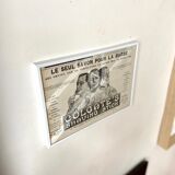 Framed Colgate advertising poster