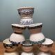Set of 6 old diabolo shells