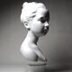Limoges porcelain biscuit bust C. Tharaud, Louise Brongniard