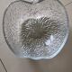 Saladier et 6 ramequins pomme en verre cisele Vintage