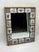 Ceramic enamelled mirror in the style of Odette Dijeux.