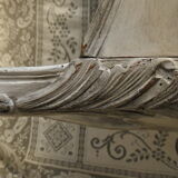 Former white grey patina hairdresser mirror table 2 Shabby chic drawer