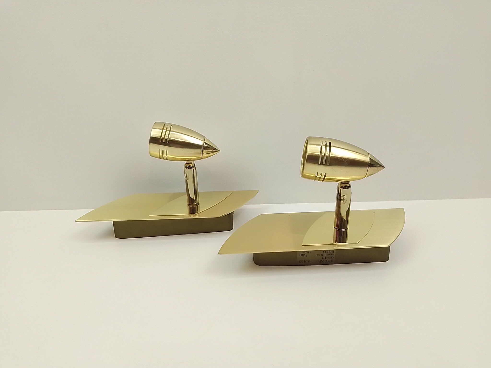 Pair of wall lamps spotlights gold metal Eglo
