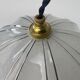Pair of vintage art-deco pendant lamps