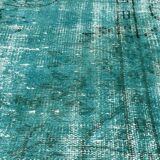 Vintage distressed turkish rug runner , 265 x 90 cm