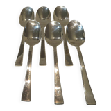 6 silver plated soup spoons by Christofle Concorde, 20.6 cm
