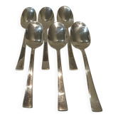 6 cuillères à soupe métal argenté orfèvre Christofle Concorde 20,6cm