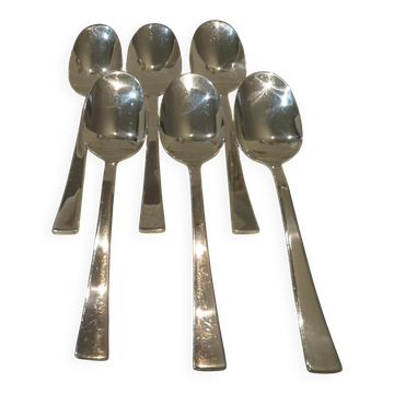 6 silver plated soup spoons by Christofle Concorde, 20.6 cm