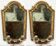 Antique pair of wall mirror frames in gilded wood, 18th century.