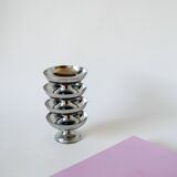 Lot de 4 coupes en inox basses 1970 9 X 5 cm