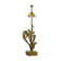 Pied de lampe en bronze doré aux feuillages 1970