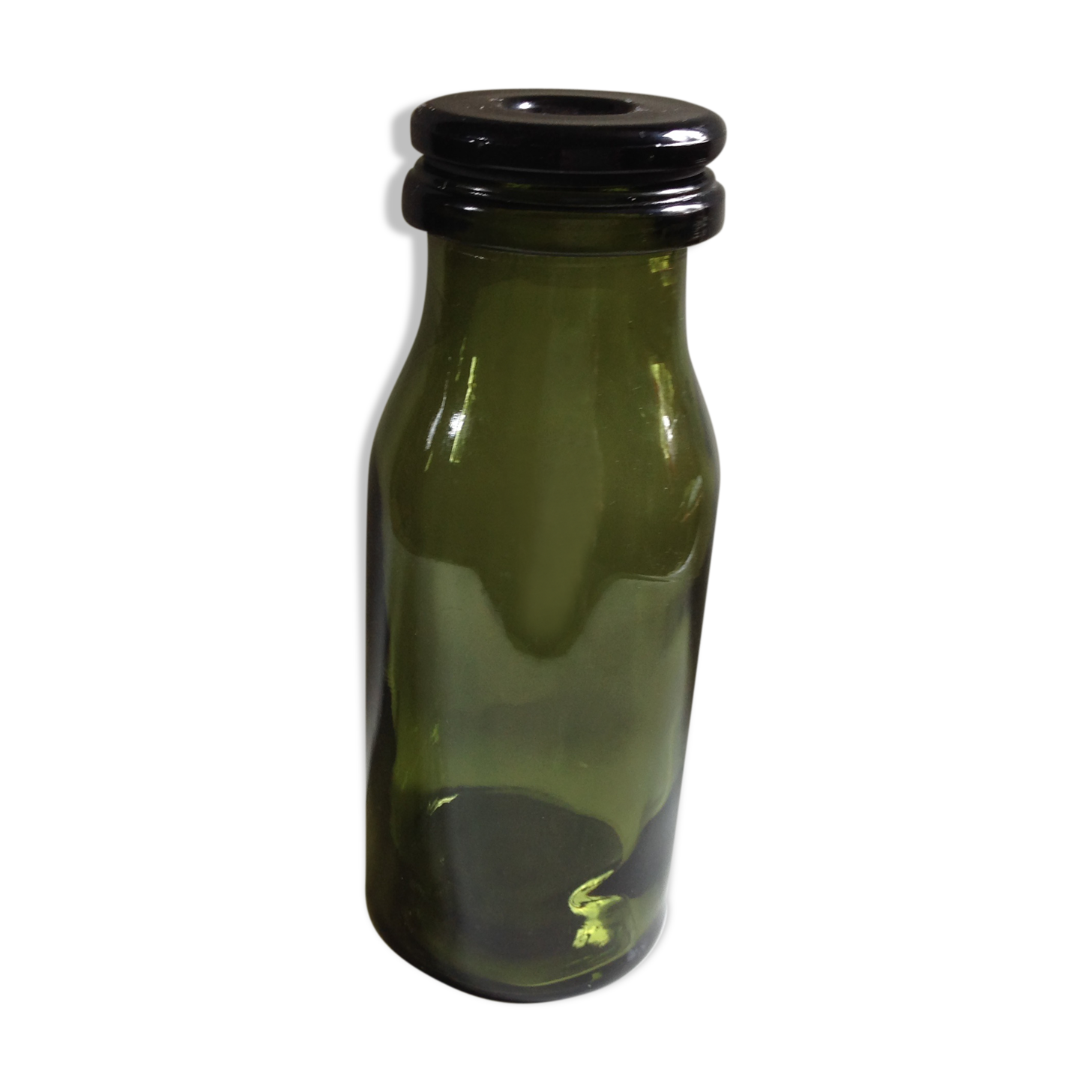 Milk glass bottle