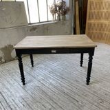 Oval pine farm table with 2m extensions