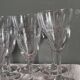 12 glasses - 6 water - 6 wine - Small carved decoration - Period 1900
