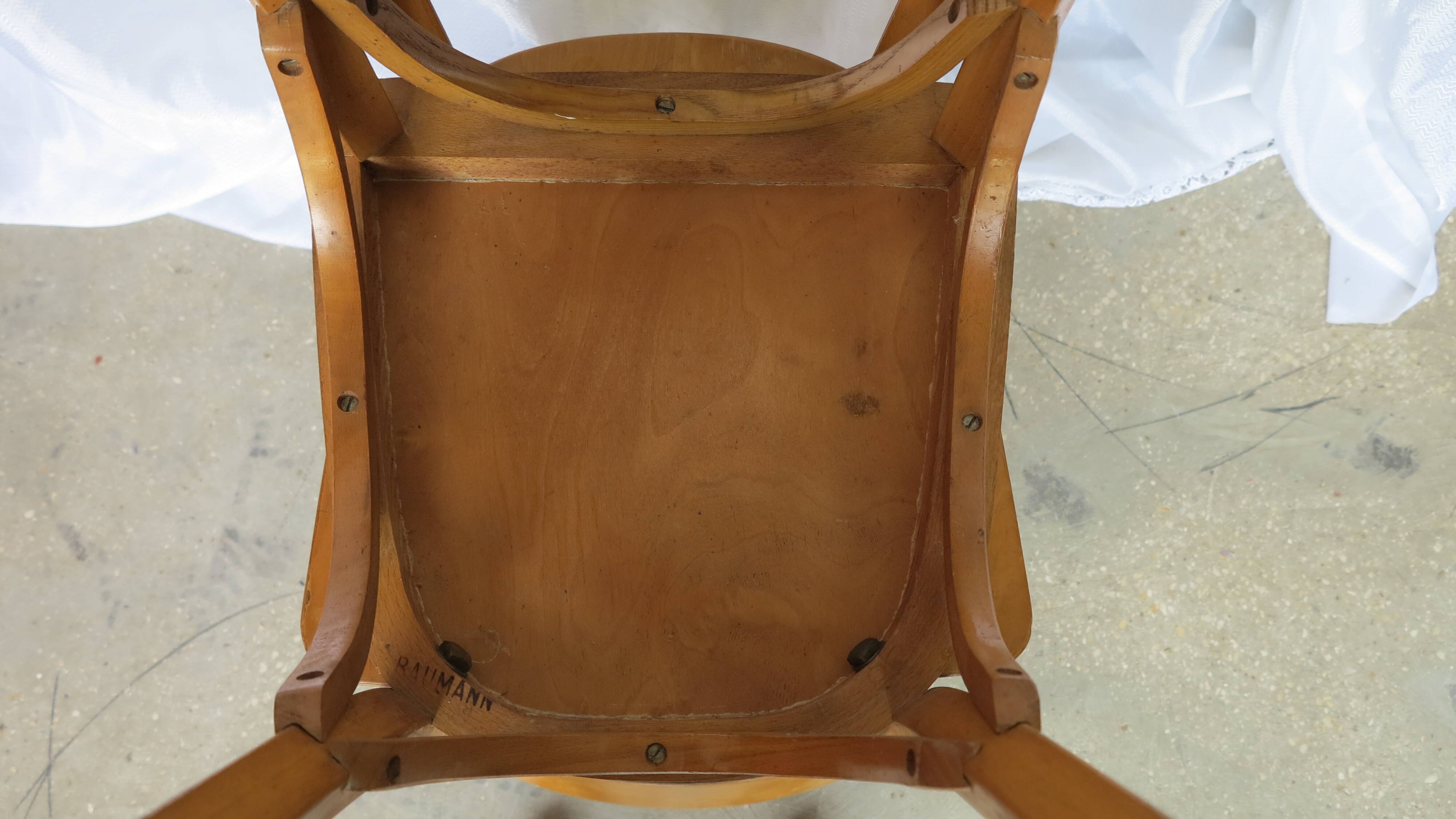 Pair of Baumann bistro chairs