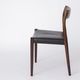 Mid century Rosewood dining chair with leather seat by Niels O. Møller for J.L. Moller