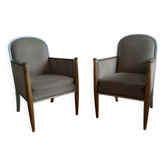 Paire de fauteuils art déco